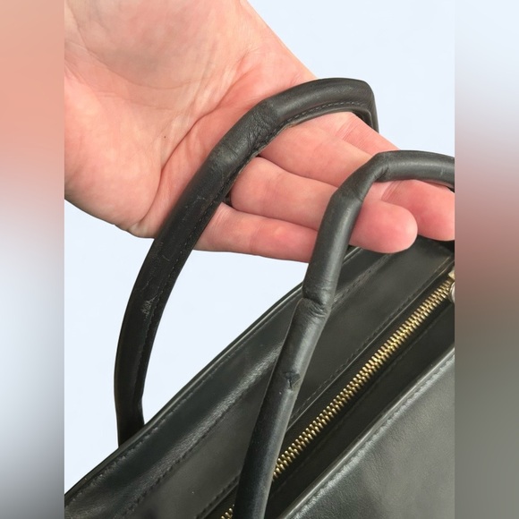 Michael Kors Hamilton Leather Satchel – Black | Strap Included - Picture 6 of 9